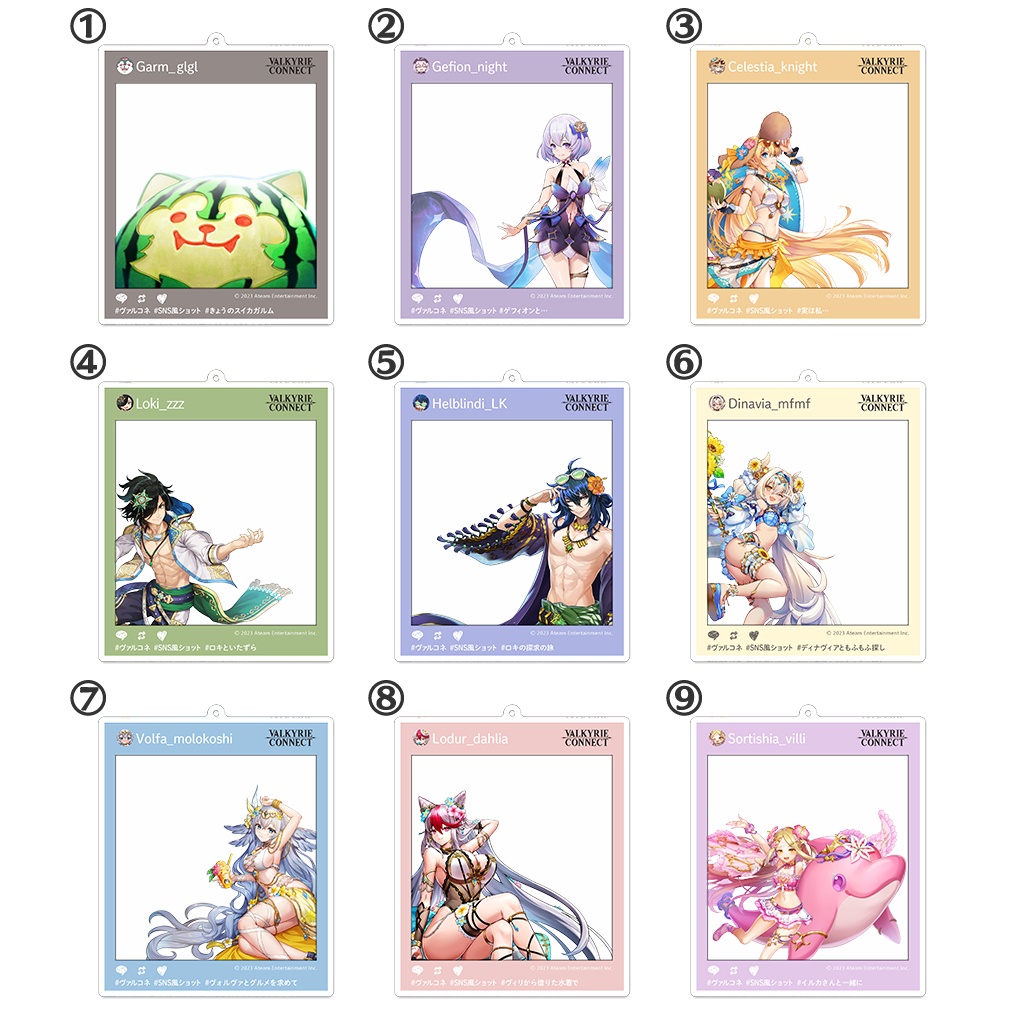 アクリルキーホルダー SNS風キャラフレームVol.1 [Acrylic Social Media-Style Keychain Vol. 1]