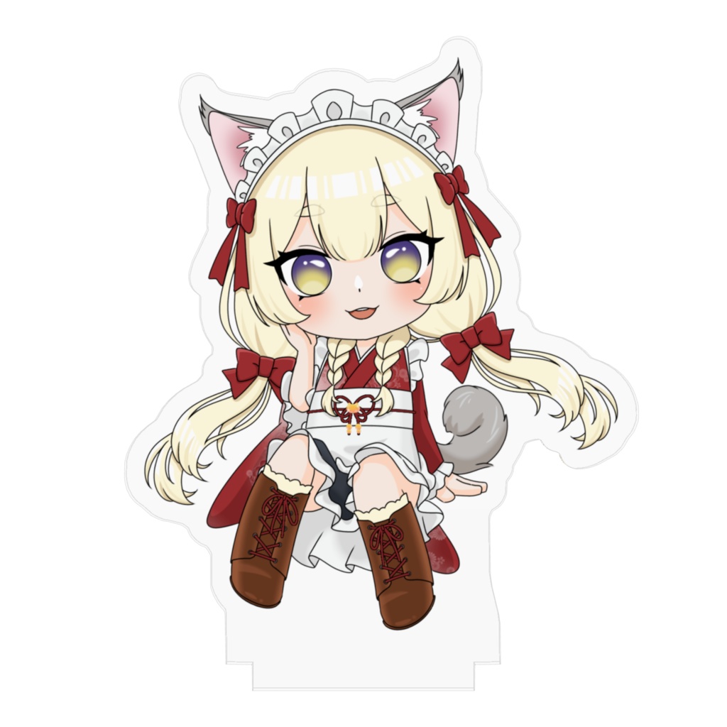 アクリルフィギュア_和風メイドSD