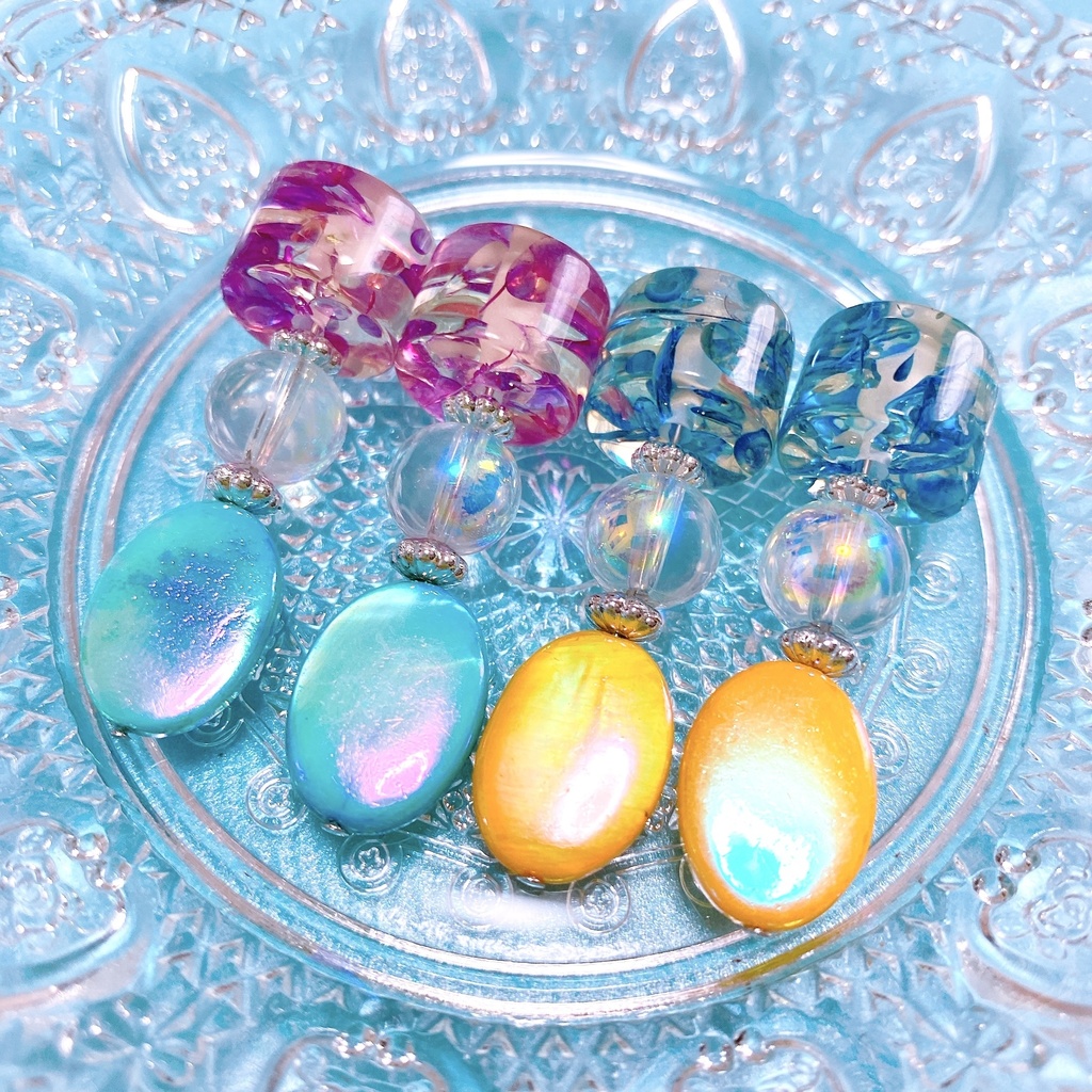 【SALE】プロセカ 夏のワンフィニ(天馬司・神代類) イメージピアス/イヤリング