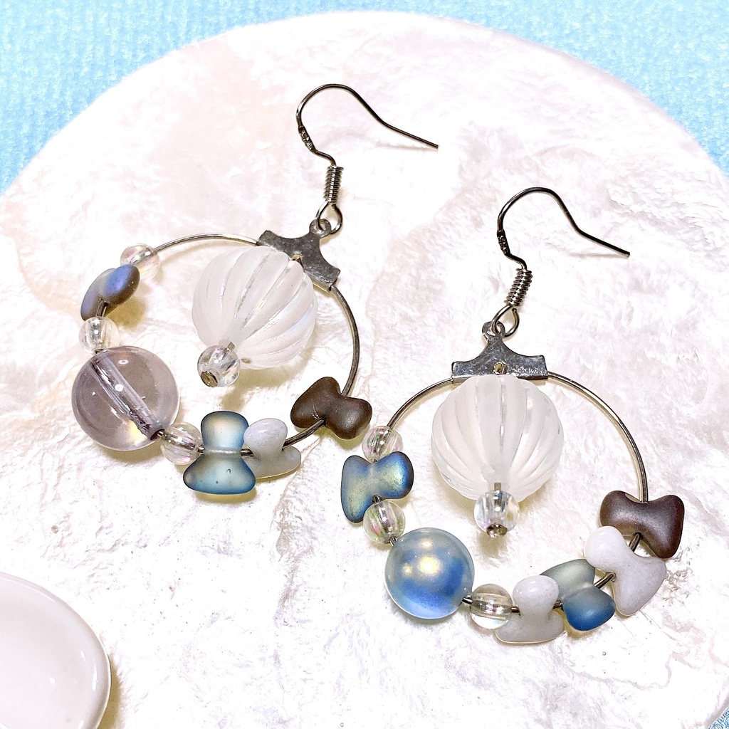 【新作】プロセカ さざ波さらう思い出は イメージピアス・イヤリング(寧々・類・KAITO)