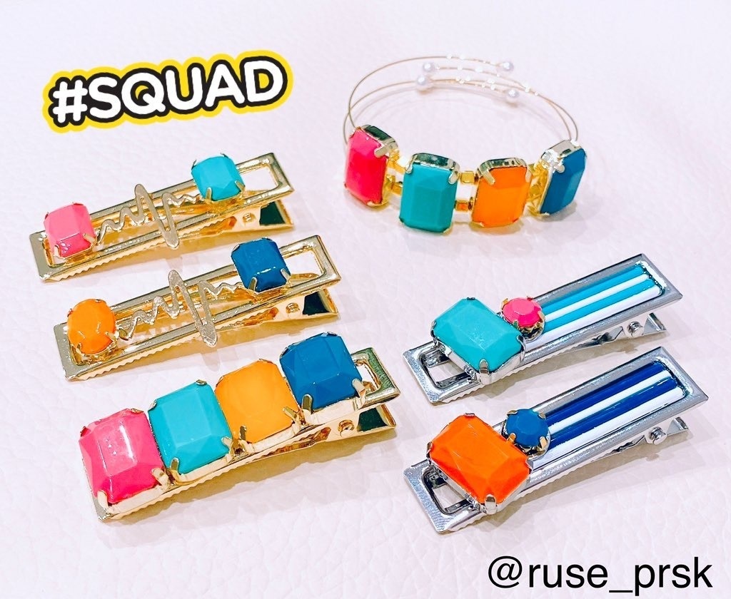 Vivid BAD SQUAD イメージアクセサリー（ヘアクリップ・ブレスレット）