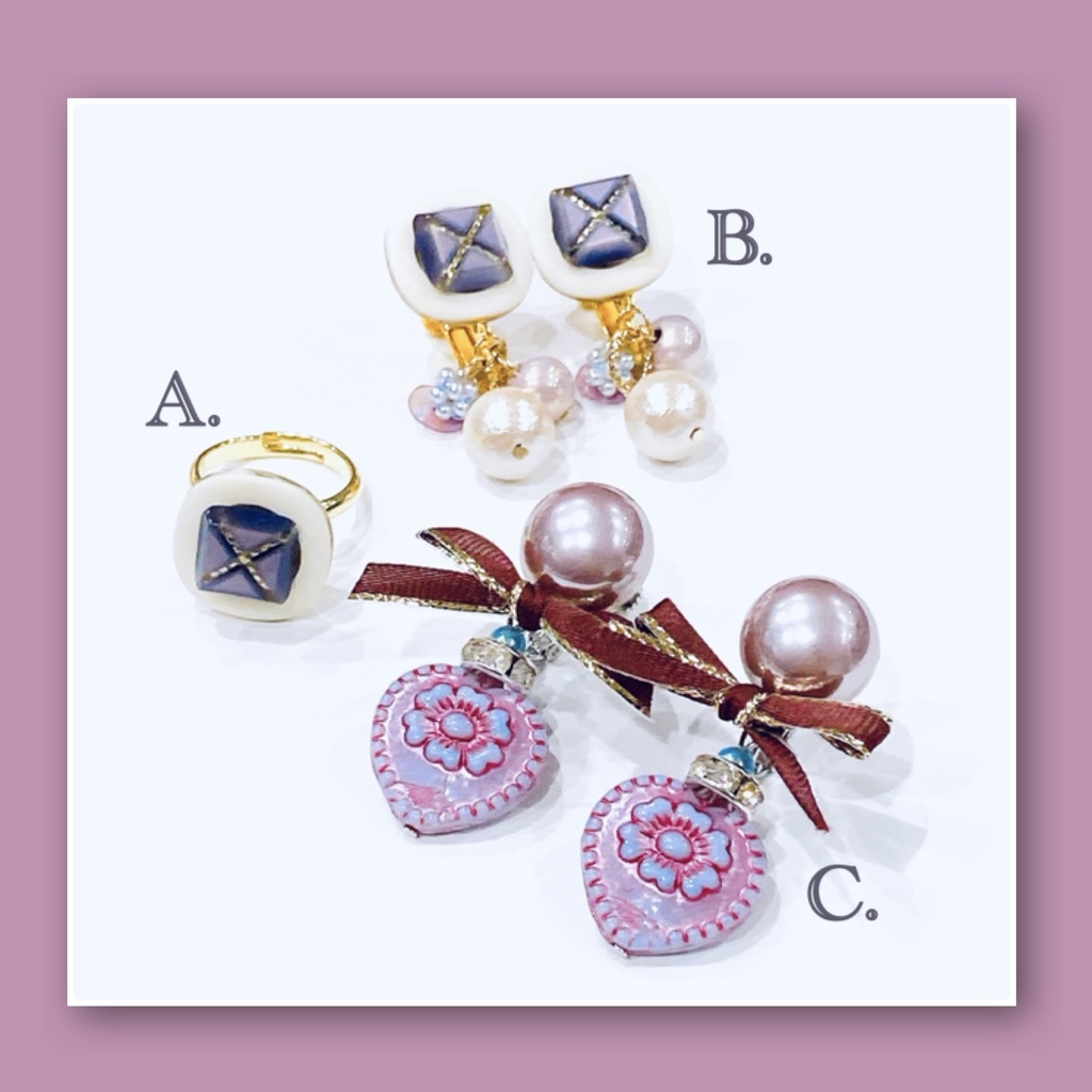 【ぼくぴあ】屋上組イメージアクセサリー(リング・ピアス・イヤリング)