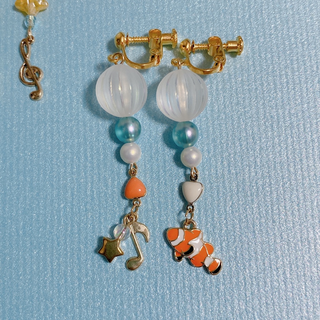 プロセカ 青の世界の音楽隊💙(冬弥・奏・杏) イメージピアス/イヤリング