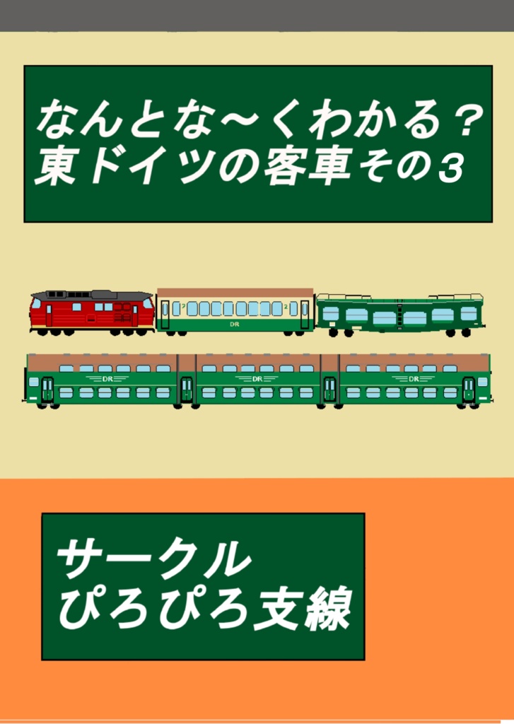 なんとな～くわかる？東ドイツの客車　その3　（戦後マイナー車種遍）