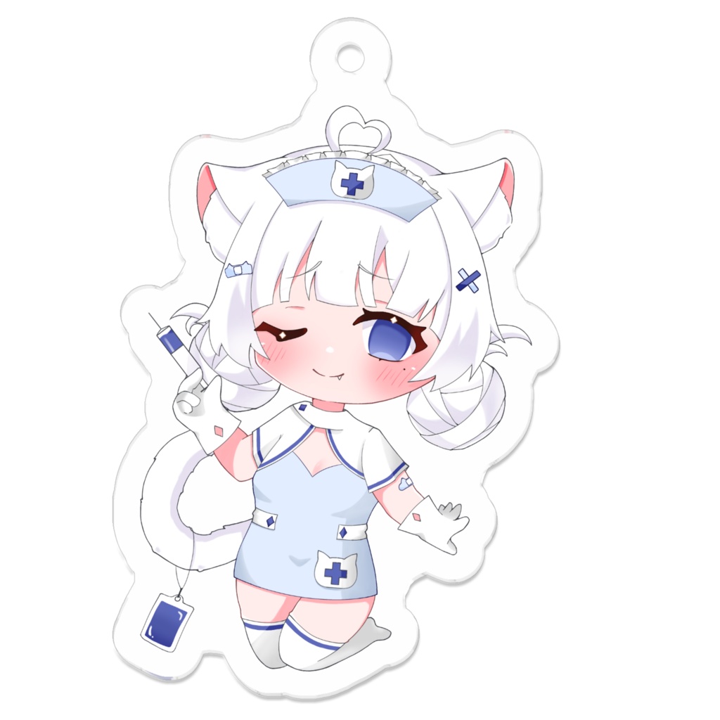 アクリルキーホルダー(ナース)-50×50(mm)