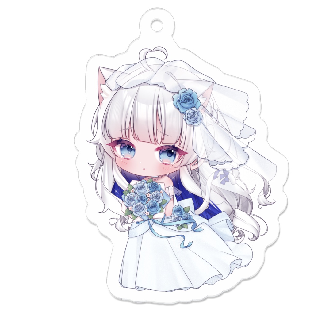  アクリルキーホルダー(ウェディング)-50×50(mm)