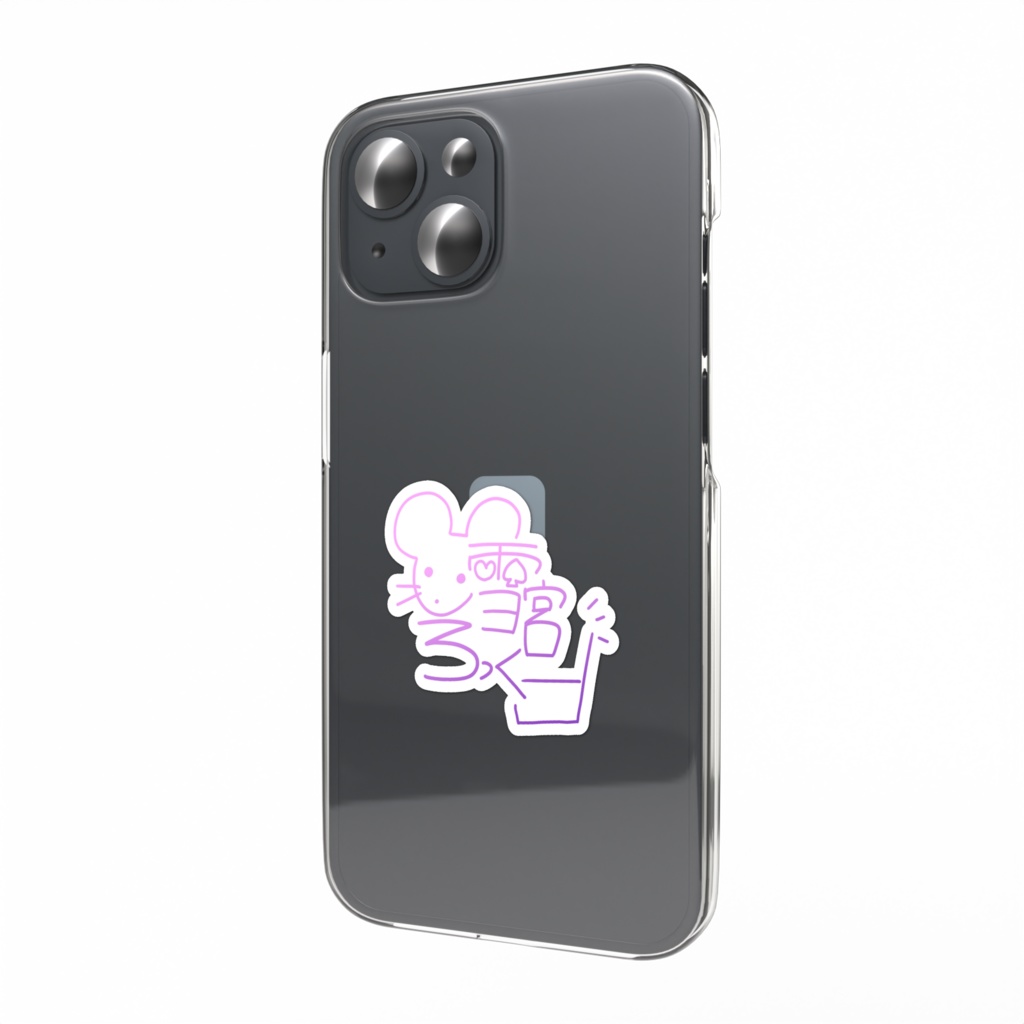 ネオンサイン風スマホステッカー