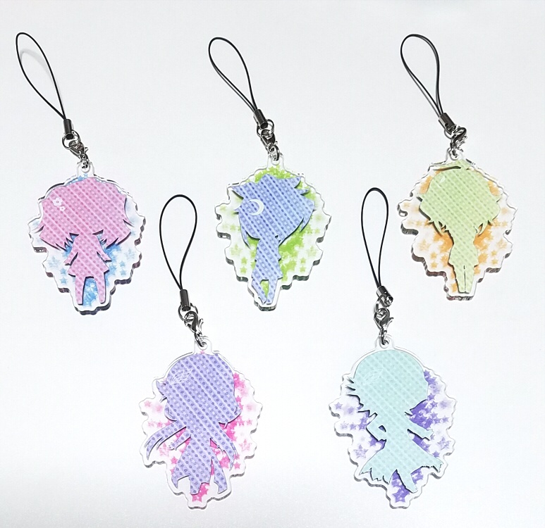 柚子シリーズ+黒咲さんアクリルキーホルダー