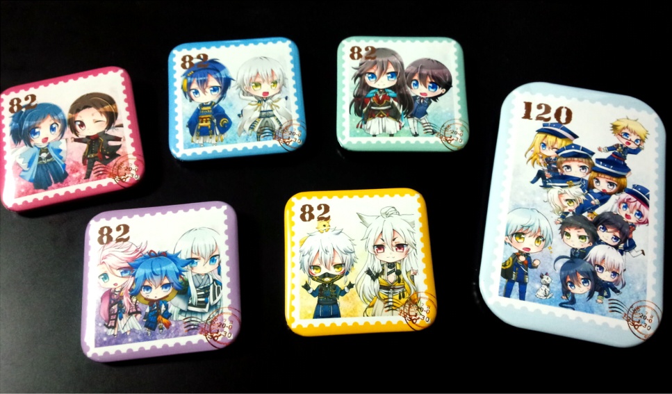 刀剣乱舞 切手風缶バッチ