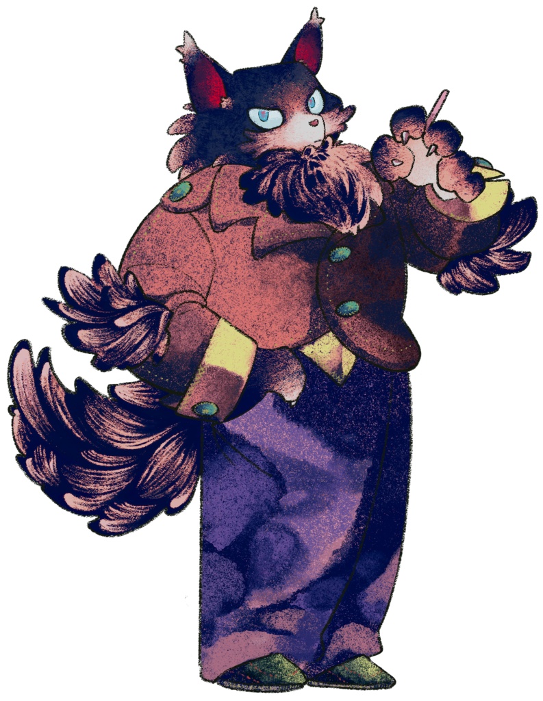 ADOPT003_猫_獣人_男性_立ち絵素材