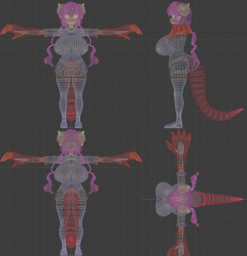 Ilulu (イルル, Iruru) VRChat Full Body Tracking 3D Model