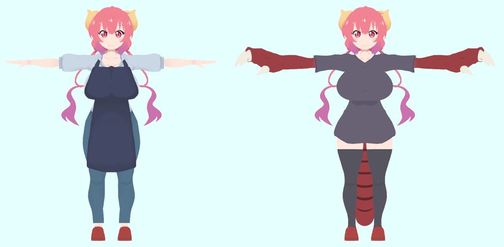 Ilulu (イルル, Iruru) VRChat Full Body Tracking 3D Model