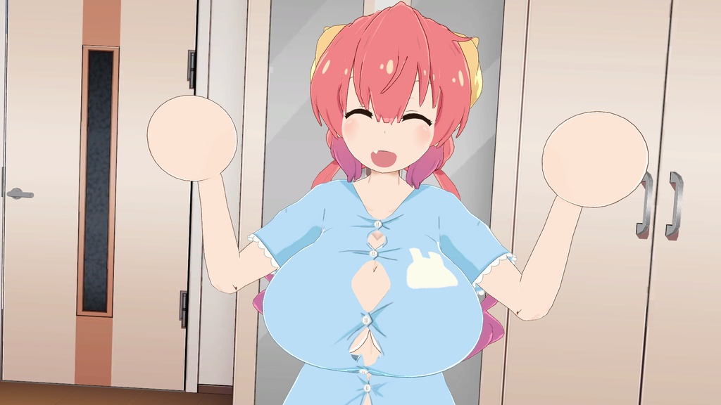 Ilulu (イルル, Iruru) VRChat Full Body Tracking 3D Model