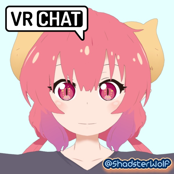 Ilulu (イルル, Iruru) VRChat Full Body Tracking 3D Model