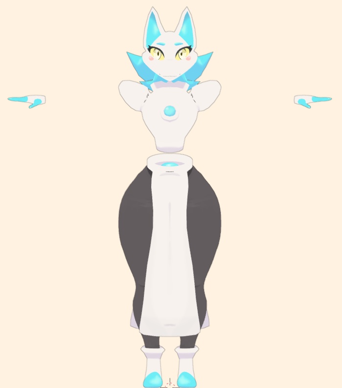 Tasque Manager VRChat Full Body Tracking 3D Model