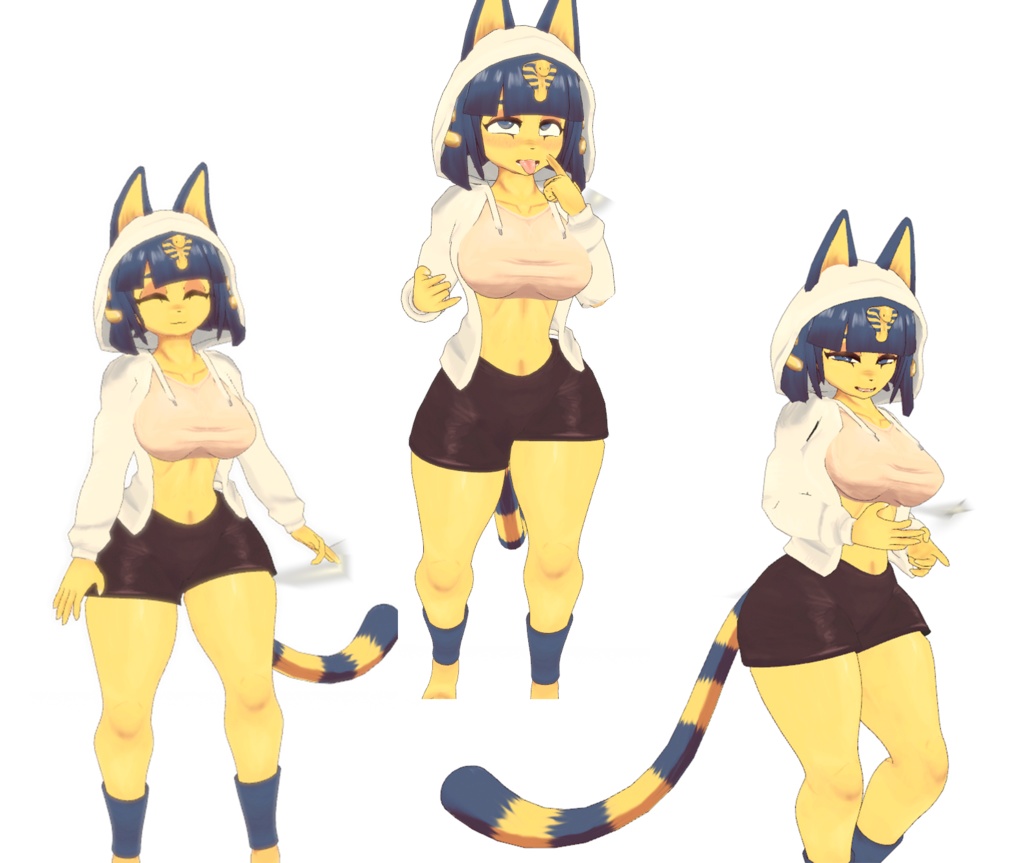 Ankha (ナイル, Nairu) VRChat Full Body Tracking 3D Model