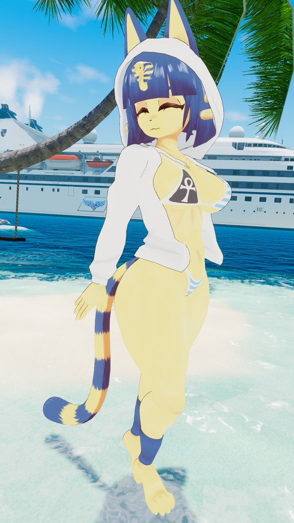 Ankha (ナイル, Nairu) VRChat Full Body Tracking 3D Model
