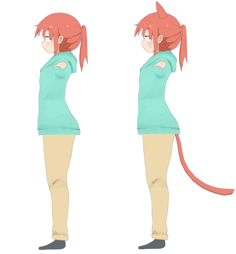 Kobayashi (小林) VRChat Full Body Tracking 3D Model