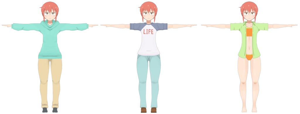 Kobayashi (小林) VRChat Full Body Tracking 3D Model