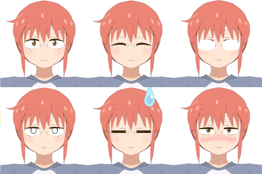 Kobayashi (小林) VRChat Full Body Tracking 3D Model