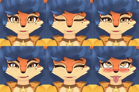 Inspector Fox VRChat Full Body Tracking 3D Model