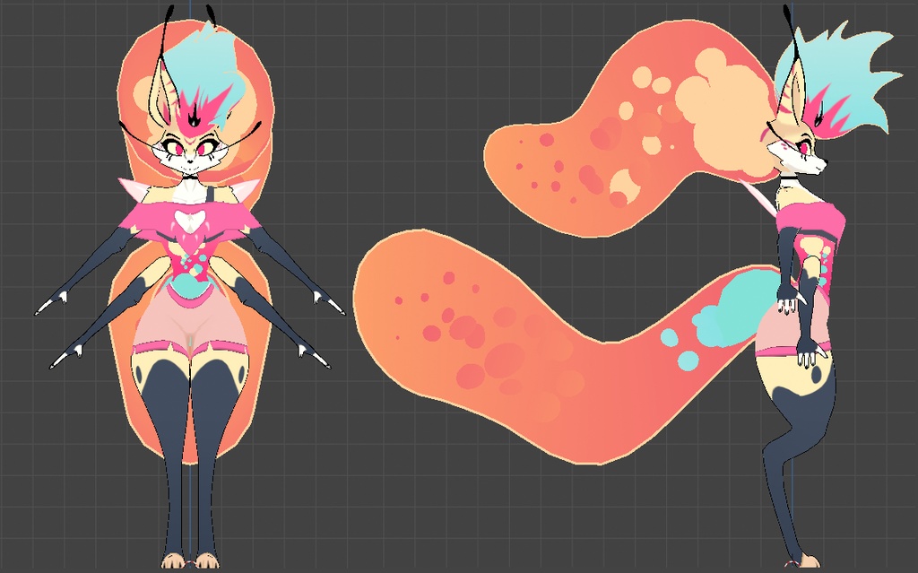 Queen Bee VRChat Full Body Tracking 3D Model