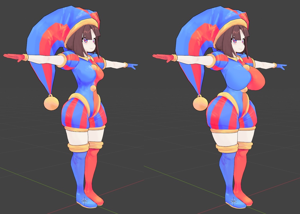 Pomni VRChat Full Body Tracking 3D Model