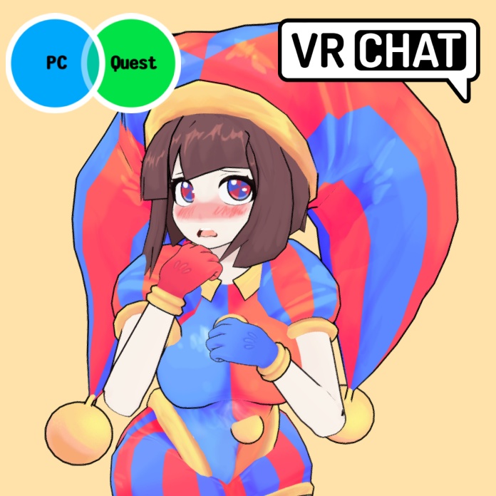 Pomni VRChat Full Body Tracking 3D Model