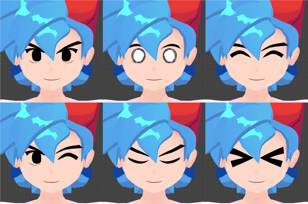 (Free) FNF Boyfriend VRChat Full Body Tracking 3D Model