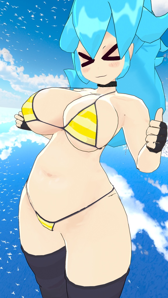 FNF Sky VRChat Full Body Tracking 3D Model