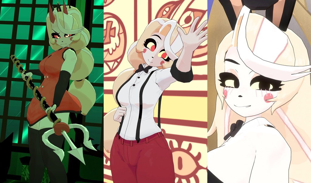 Vaggie VRChat Full Body Tracking 3D Model