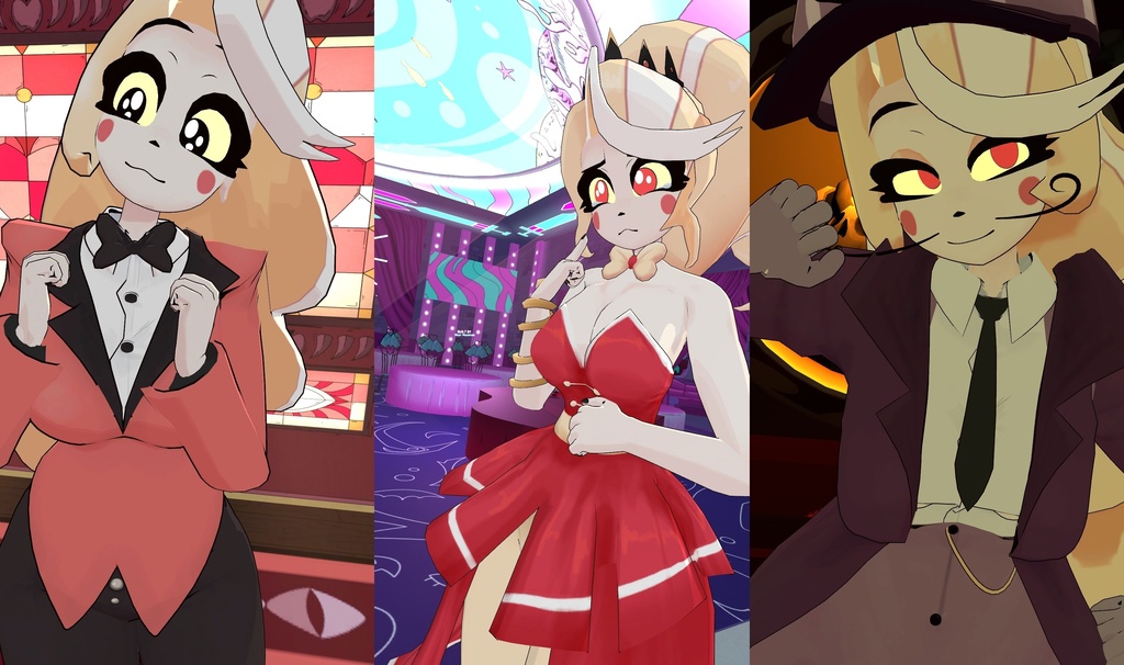 Vaggie VRChat Full Body Tracking 3D Model