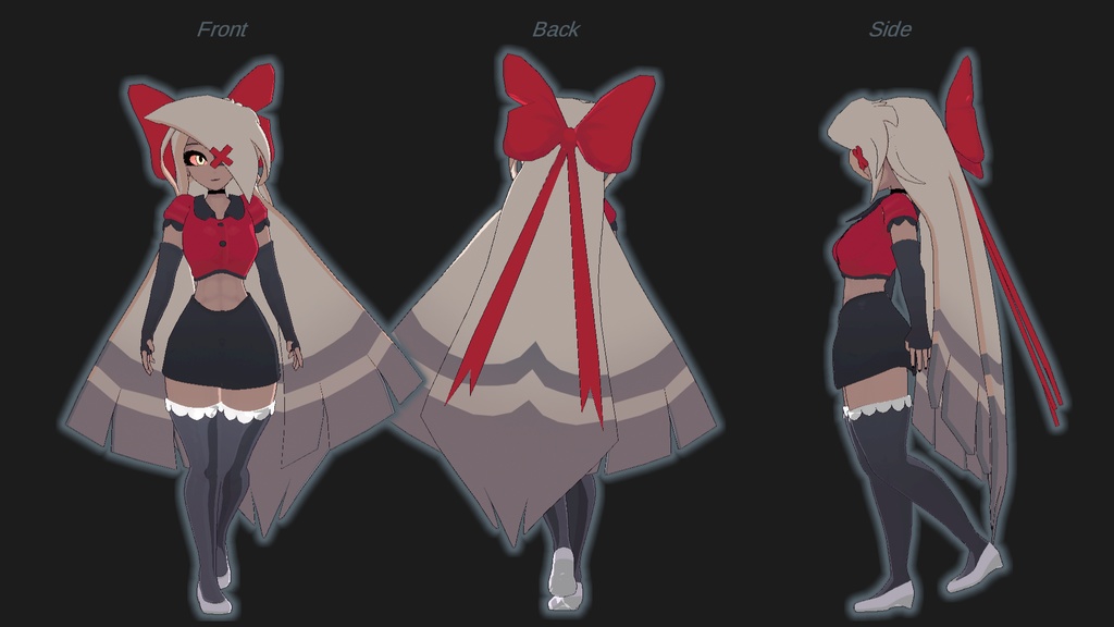 Vaggie VRChat Full Body Tracking 3D Model