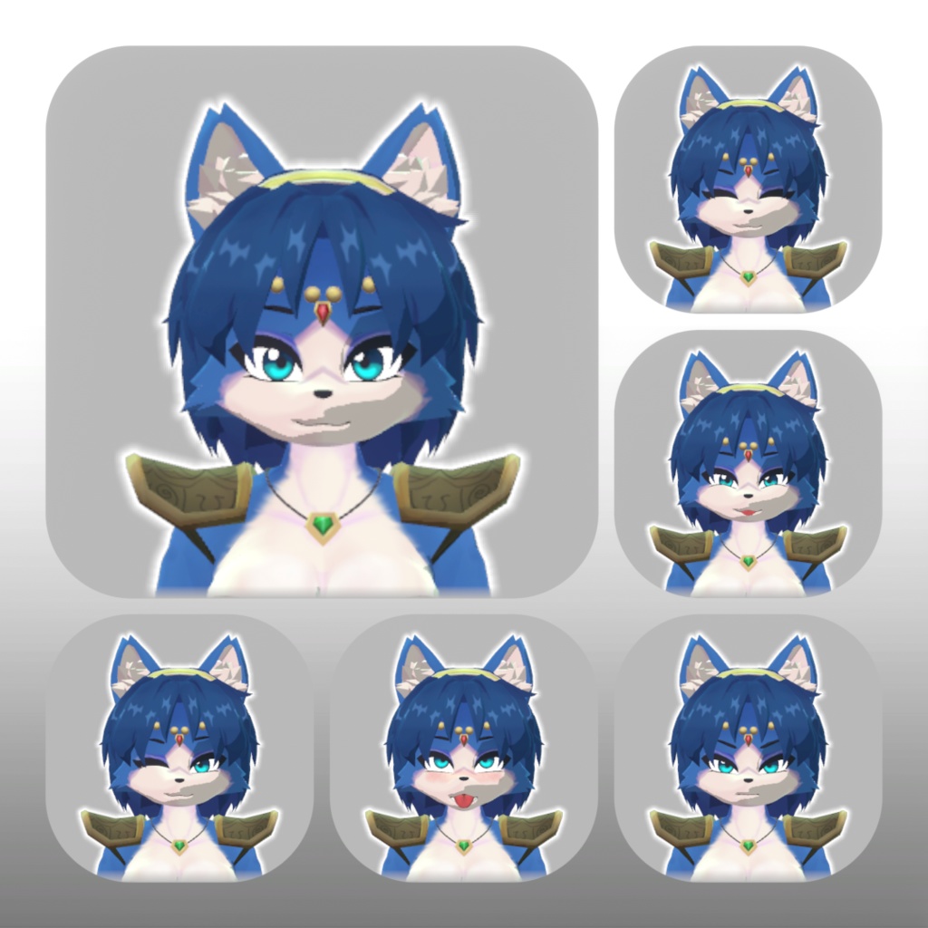 Krystal VRChat Full Body Tracking 3D Model
