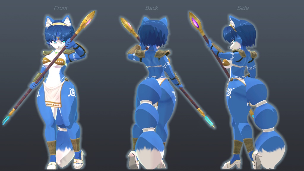 Krystal VRChat Full Body Tracking 3D Model