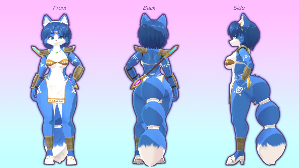 Krystal VRChat Full Body Tracking 3D Model