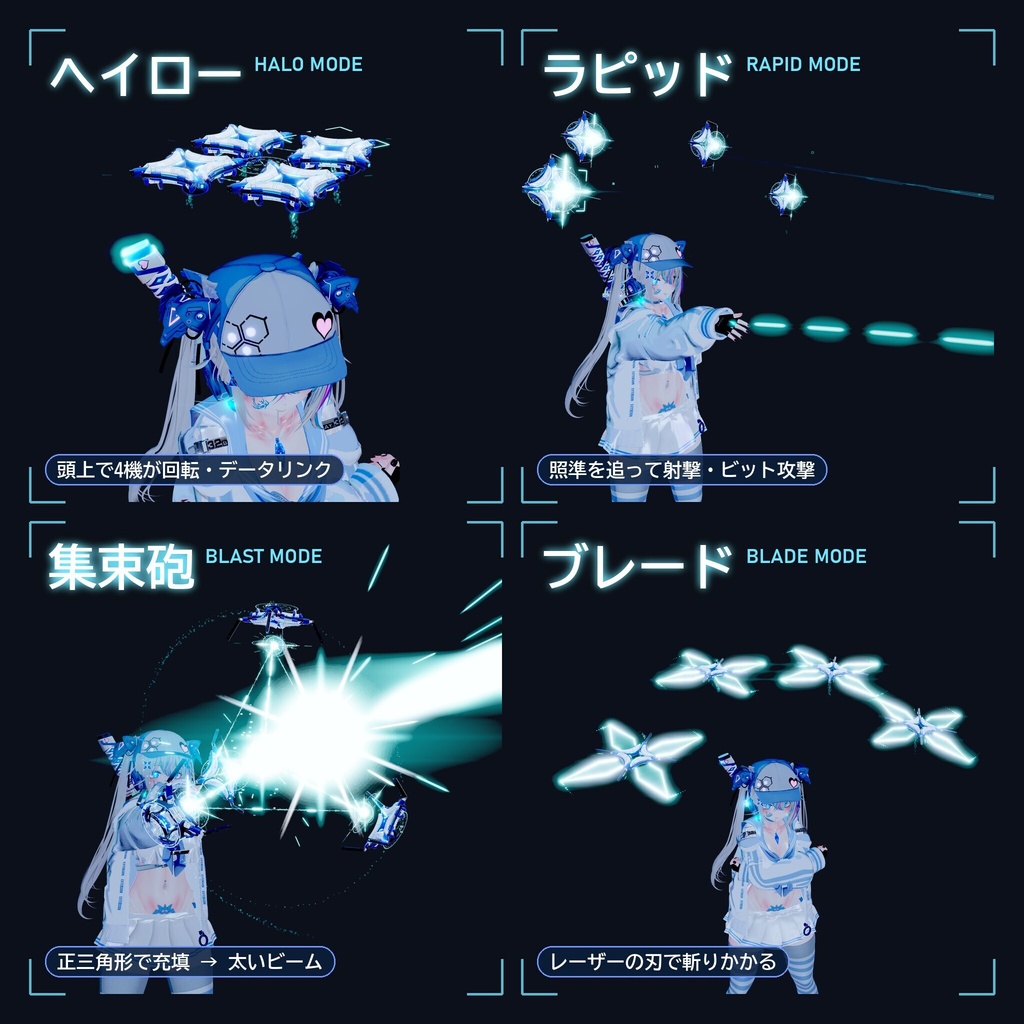 RE:LIC // DRN-01 “QUADRANT”|ヘイロー型ビット【VRChat向け】