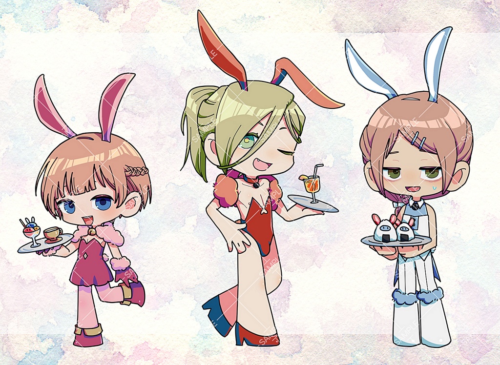 【スマホステッカー】Elin雪ぷにーシリーズ同人グッズ