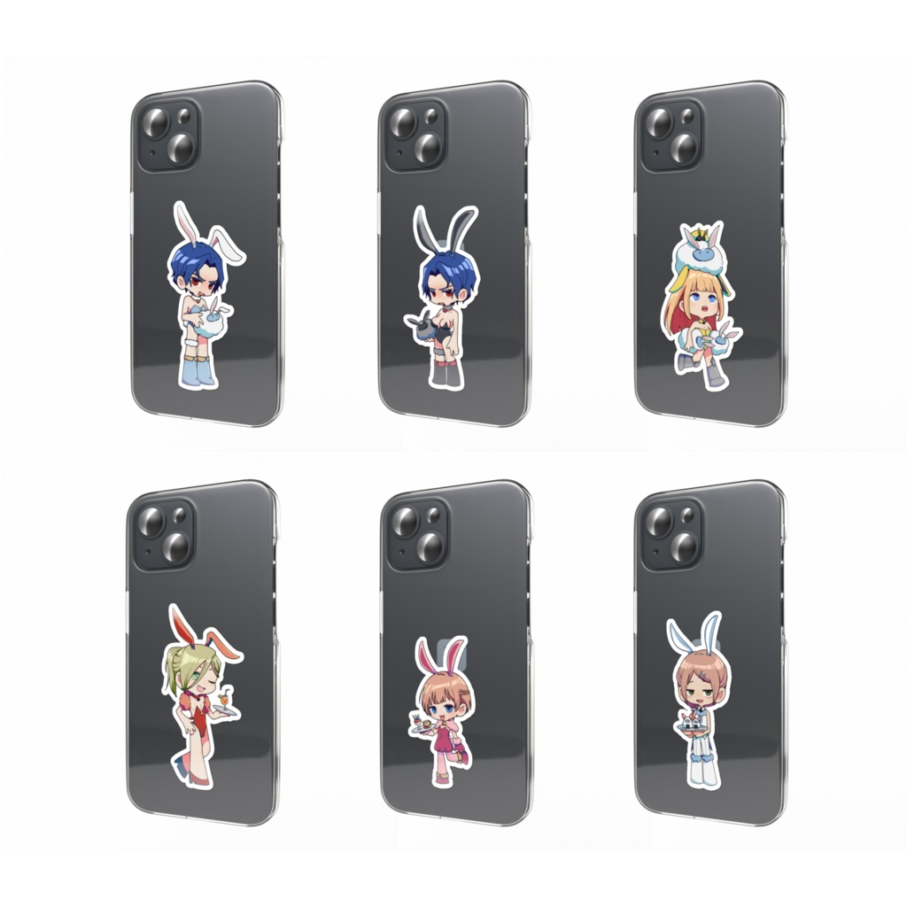 【スマホステッカー】Elin雪ぷにーシリーズ同人グッズ