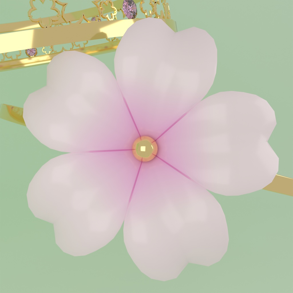 【MA | VRCFury設定済み】リング - 桜