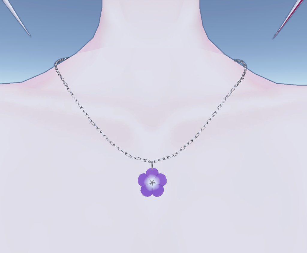 【MA | VRCFury設定済み】ネックレス - ネモフィラ