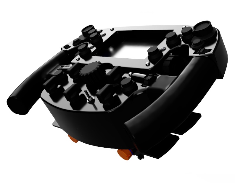 【受注生産】Formula 1 Steering Wheel Early model(3Dプリンタ出力組立キット)