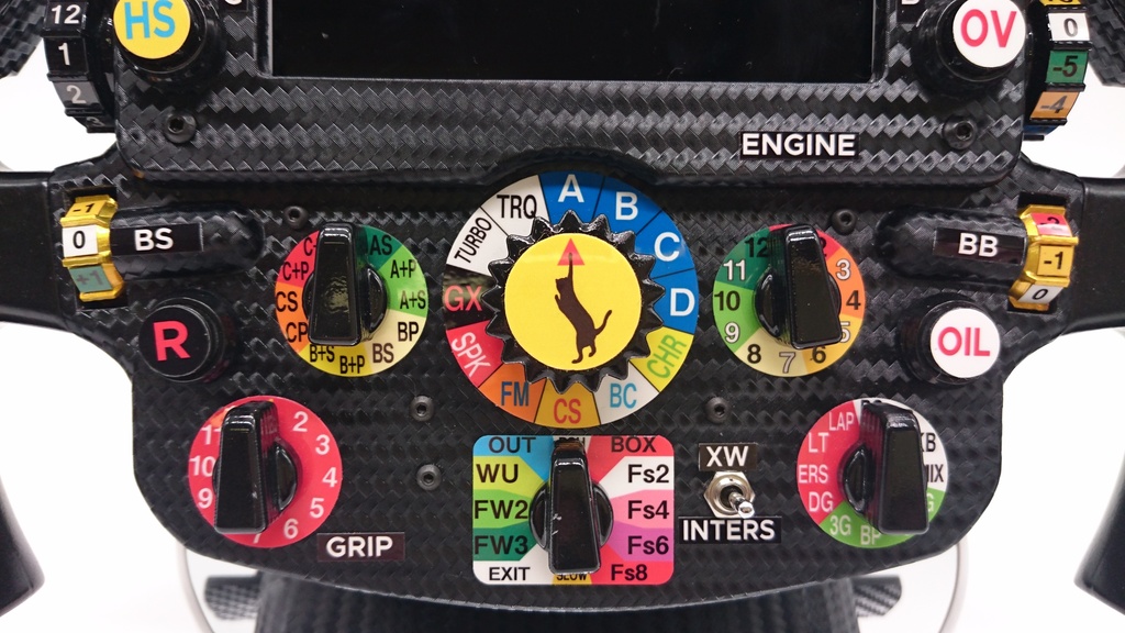 【受注生産】Formula 1 Steering Wheel Early model(3Dプリンタ出力組立キット)