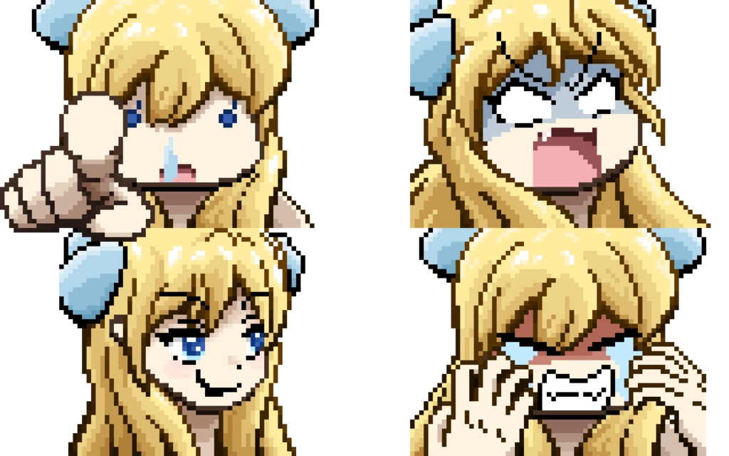 邪神ちゃんドロップキック＿ドット絵素材【PSD】