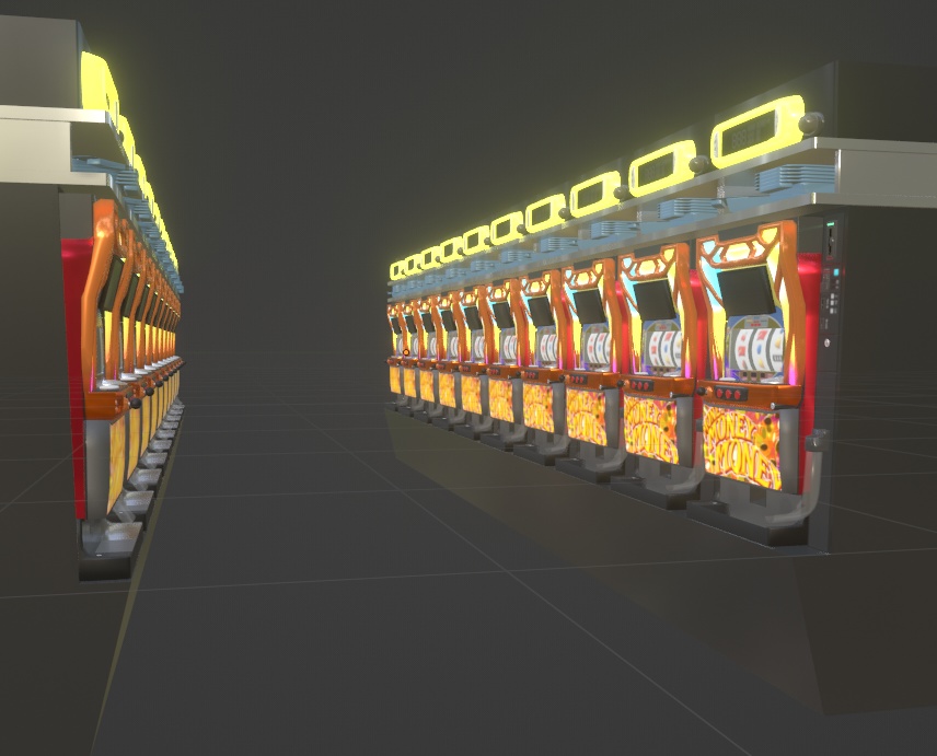 スロット台3Dデータ(Blender3.6.0)