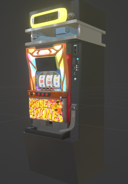 スロット台3Dデータ(Blender3.6.0)