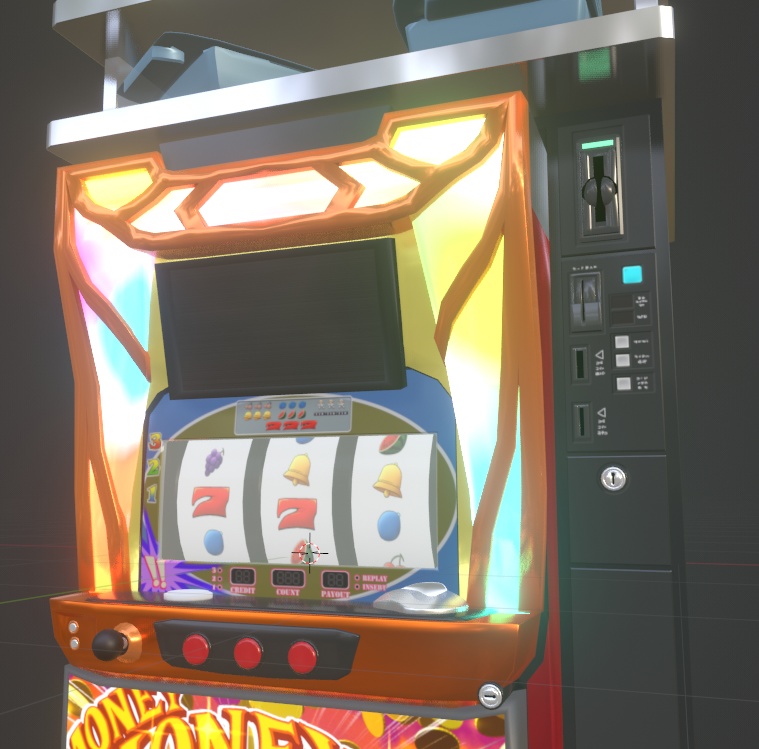 スロット台3Dデータ(Blender3.6.0)