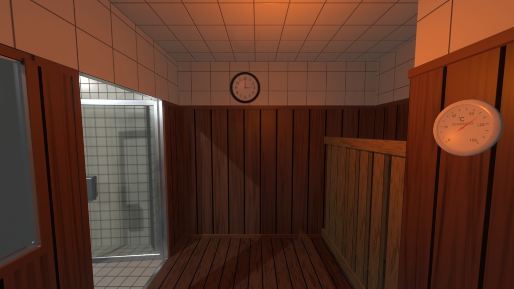 銭湯3Dデータ(Blender3.6.0)