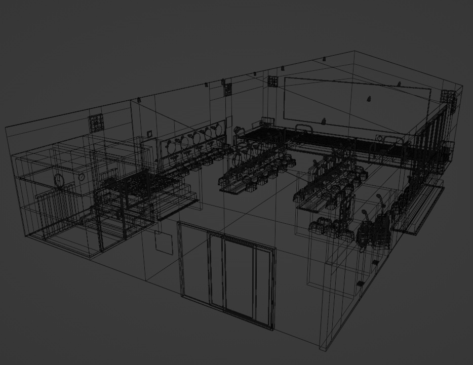 銭湯3Dデータ(Blender3.6.0)