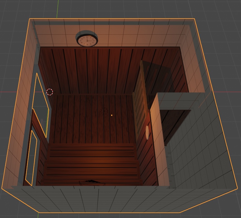 サウナ室3Dデータ